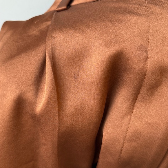 COS Wide-Leg Pleated Satin Trousers - Picture 15 of 16